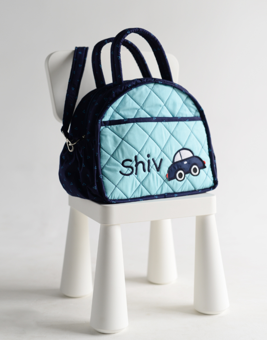 Customized Diaper Bags(Blue-Black)