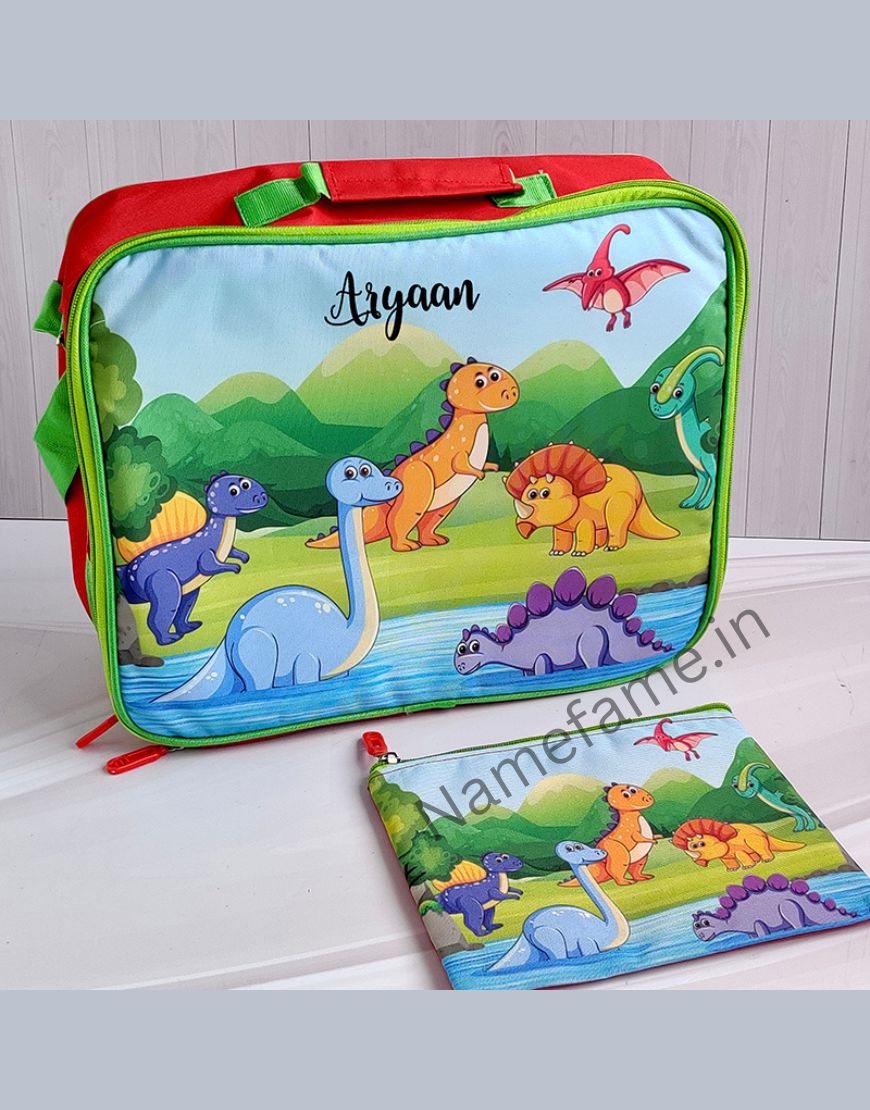 Overnight bag with pouch dino