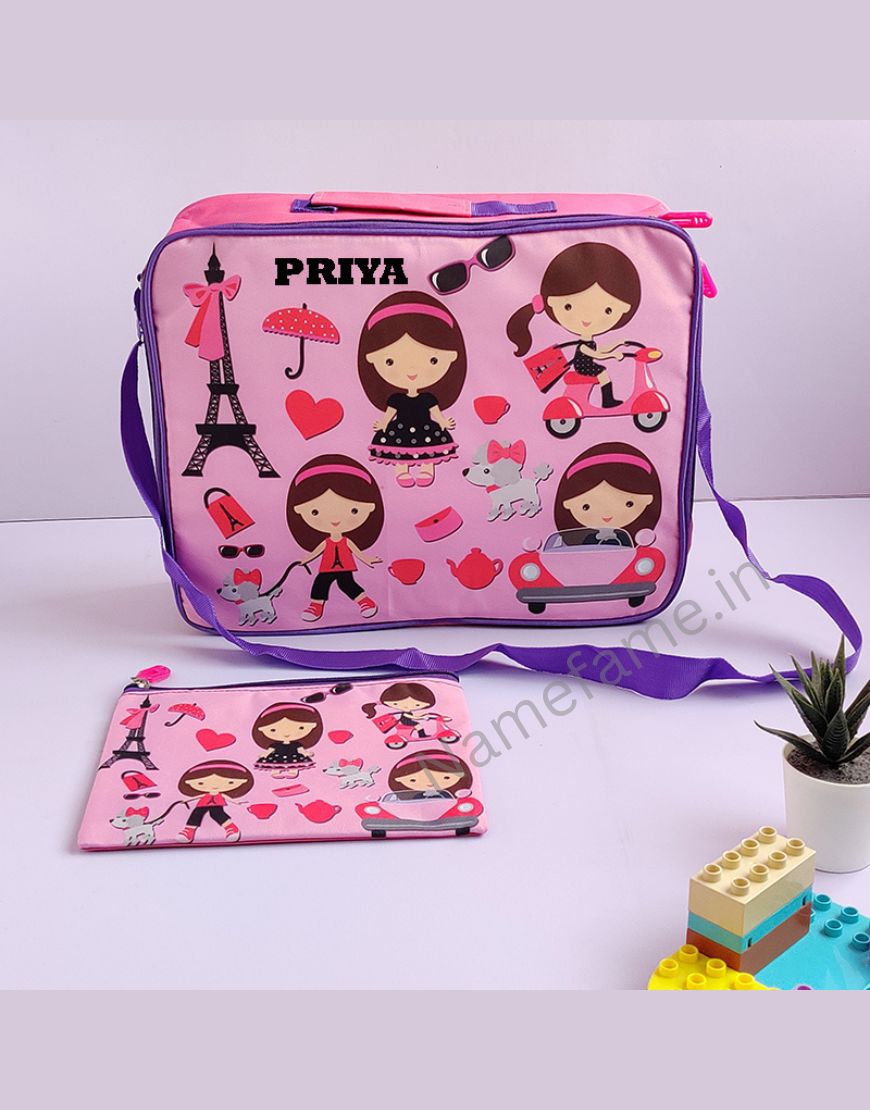 Overnight bag with pouch