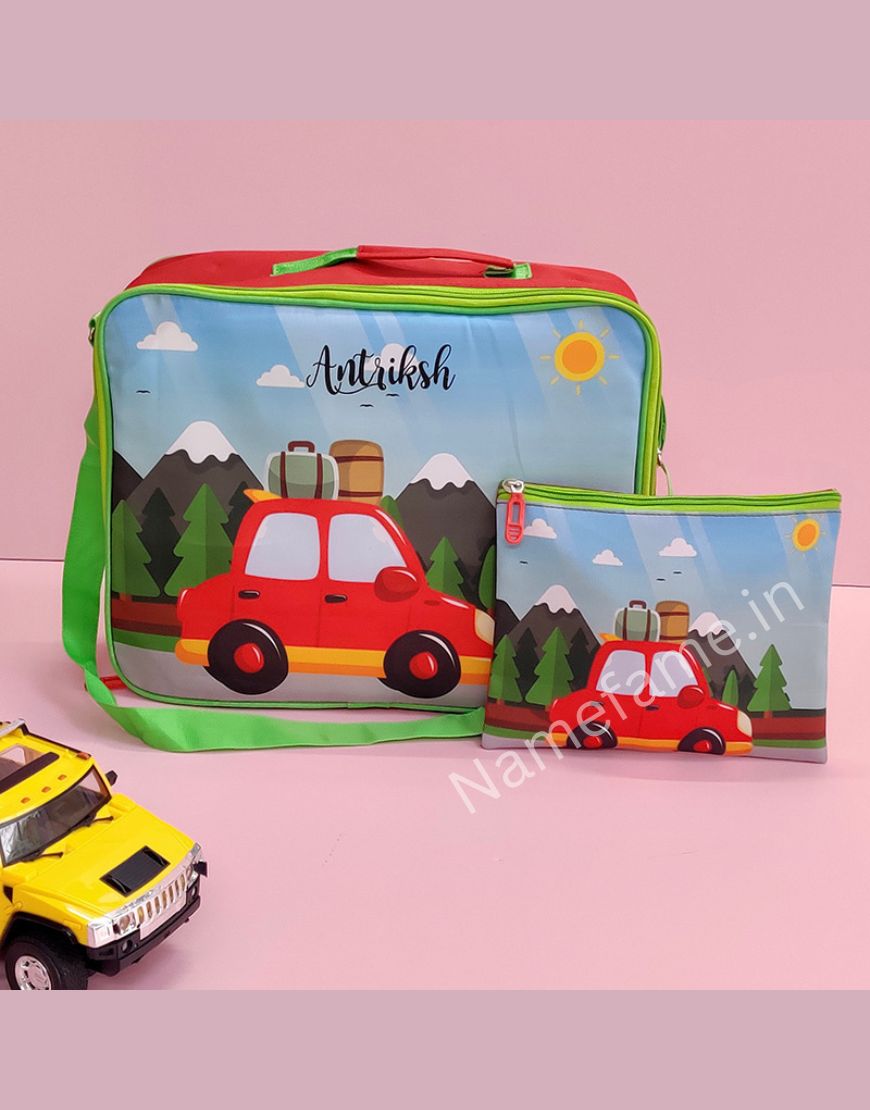 Overnight bag with pouch